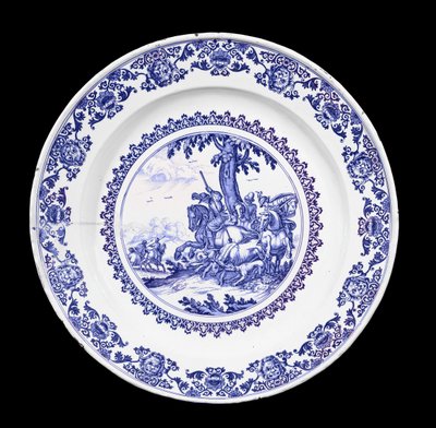Moustiers Dish, Probably Painted by Gaspard Viry, c.1700 by French School
